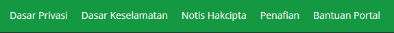 menu footer