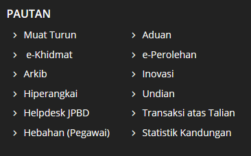 pautan menu